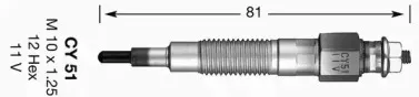 2696 NGK Свеча накаливания 2696 NGK Свеча накаливания